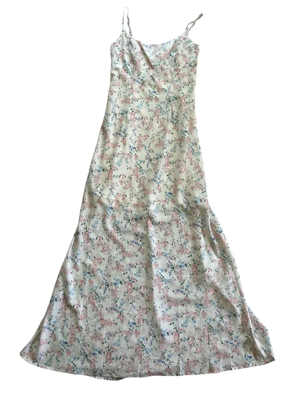 Hello Molly PICNIC TIME MAXI DRESS WHITE Size 4 Coquette Feminine Bridal Boho